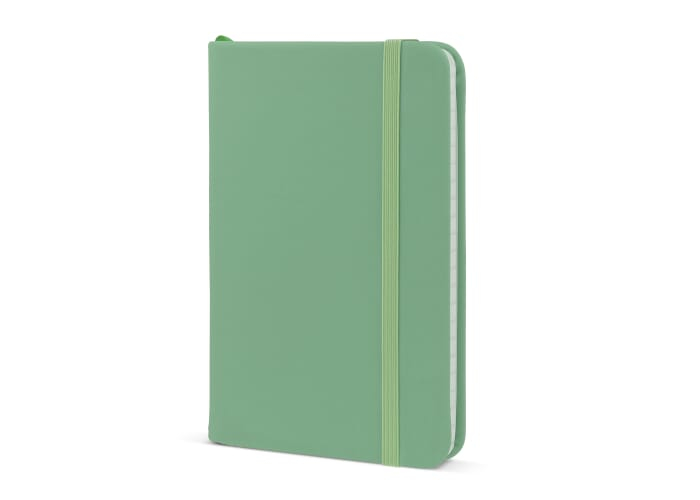 Carnet promotionnel A6 rPET / PU Vert olive